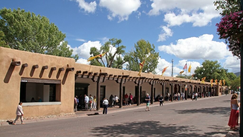 Adobe buildings in Santa Fe, New Mexico