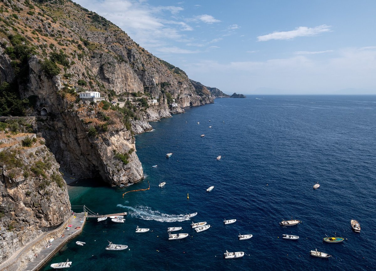 The harbour at Praiano, between Positano and Amalfi
