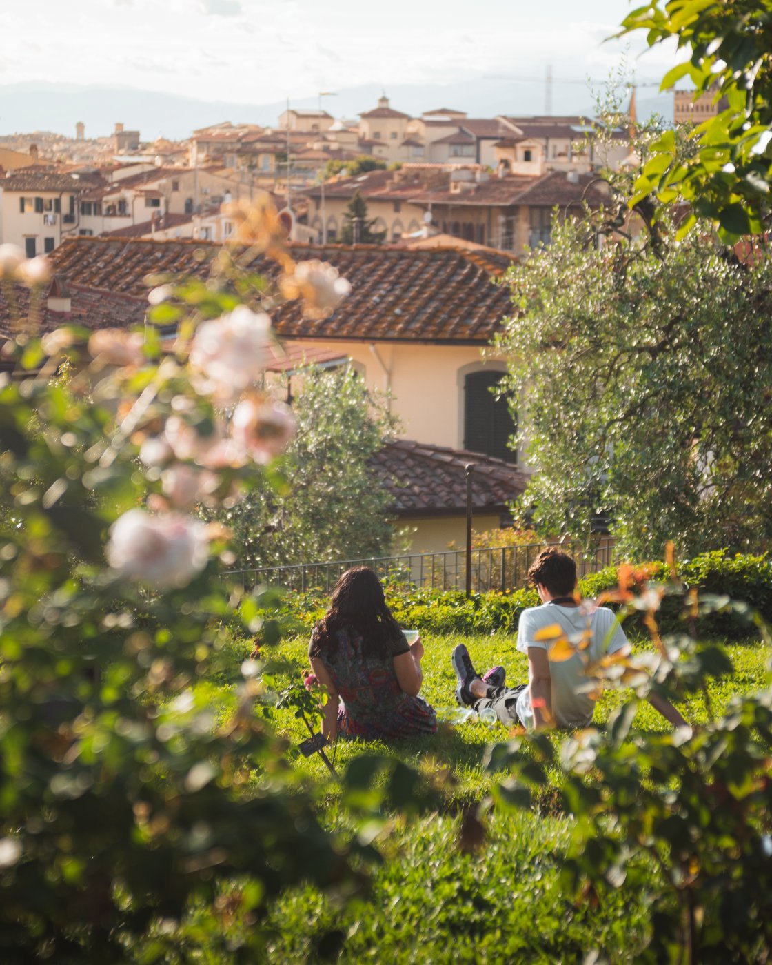 Looking back over Florence from the hills above the city