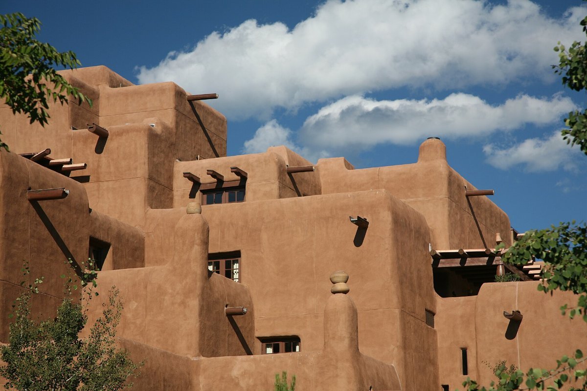 Adobe buildings in Santa Fe, New Mexico