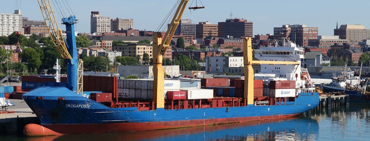 The working waterfront in Portland, Maine