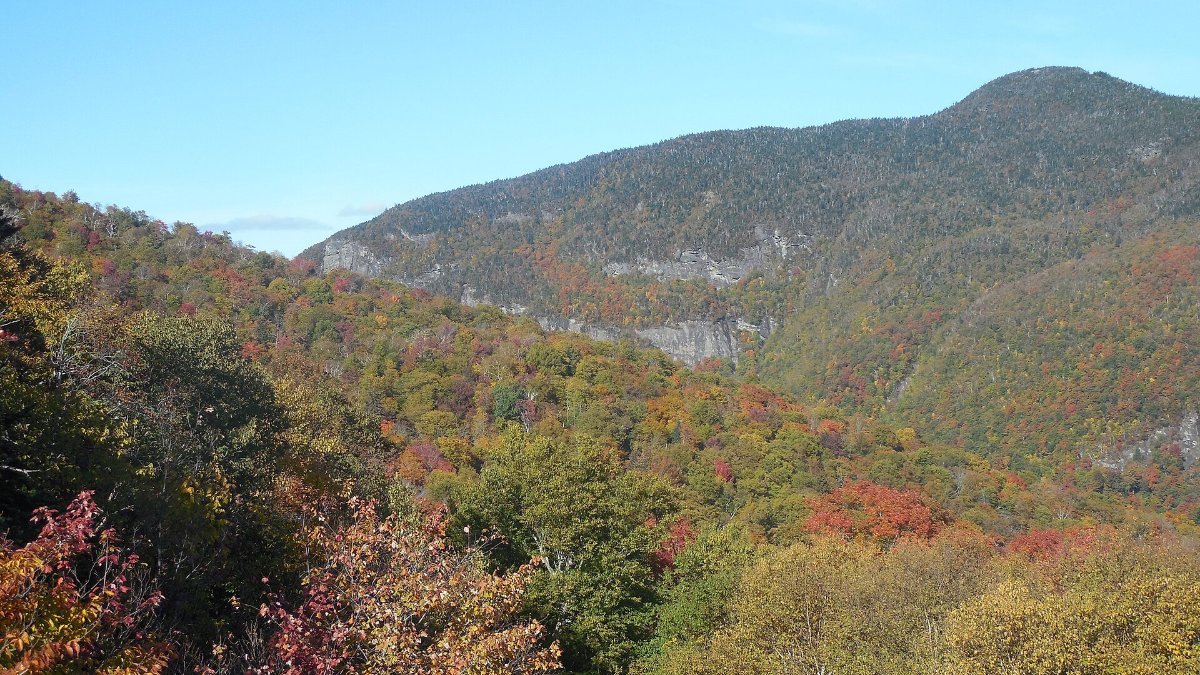 The narrow pass at Smugglers Notch