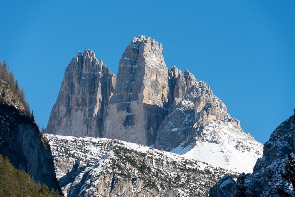 The three peaks of Tre Cime di Lavaredo