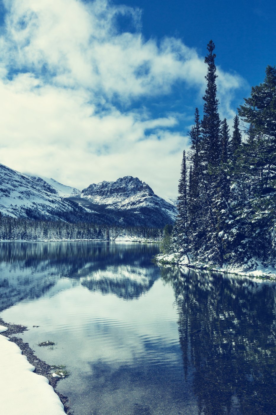 The peaks of Glacier National Park in Montana