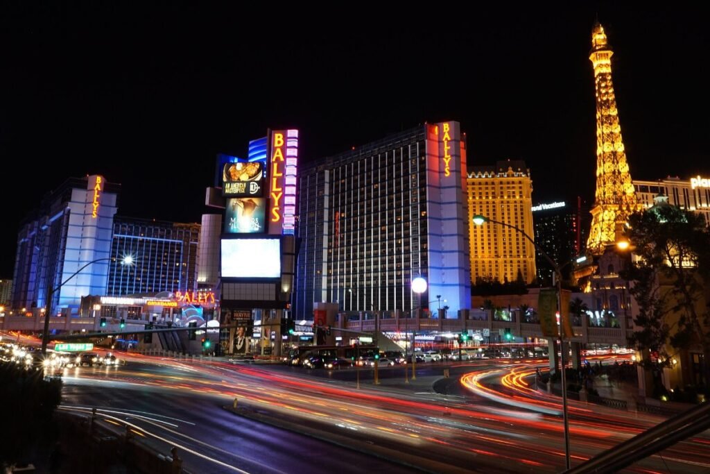 The Las Vegas Strip after dark