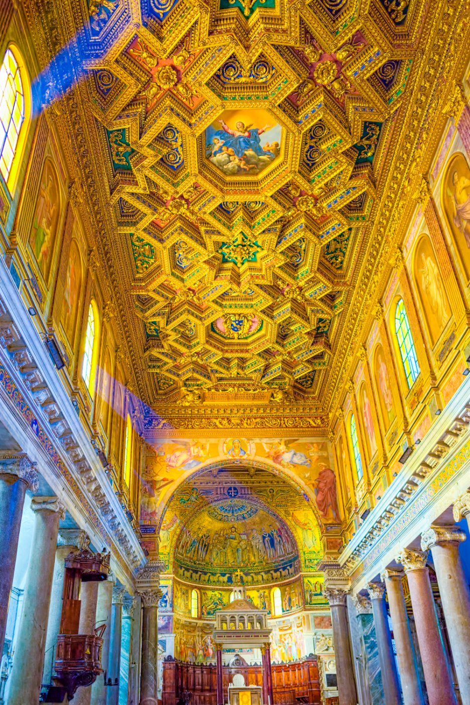 The galleries inside the Vatican Museums