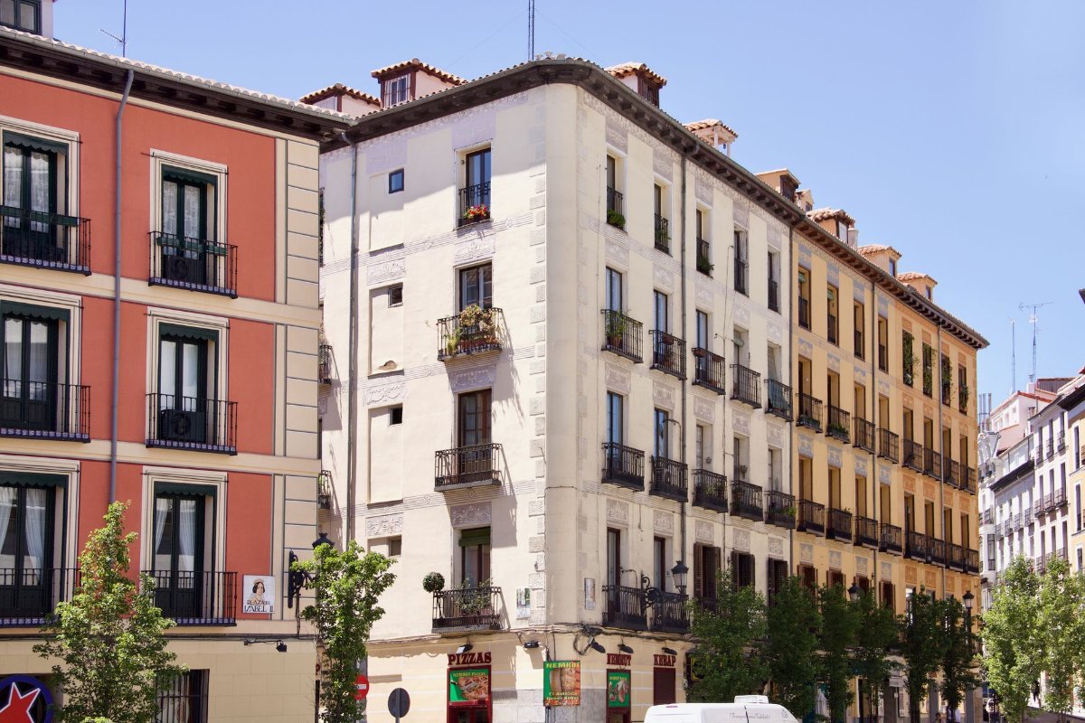 Residential streets in central Madrid