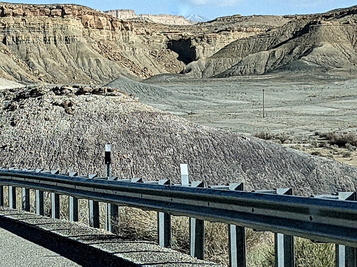The red cliffs along the highway through Capitol Reef