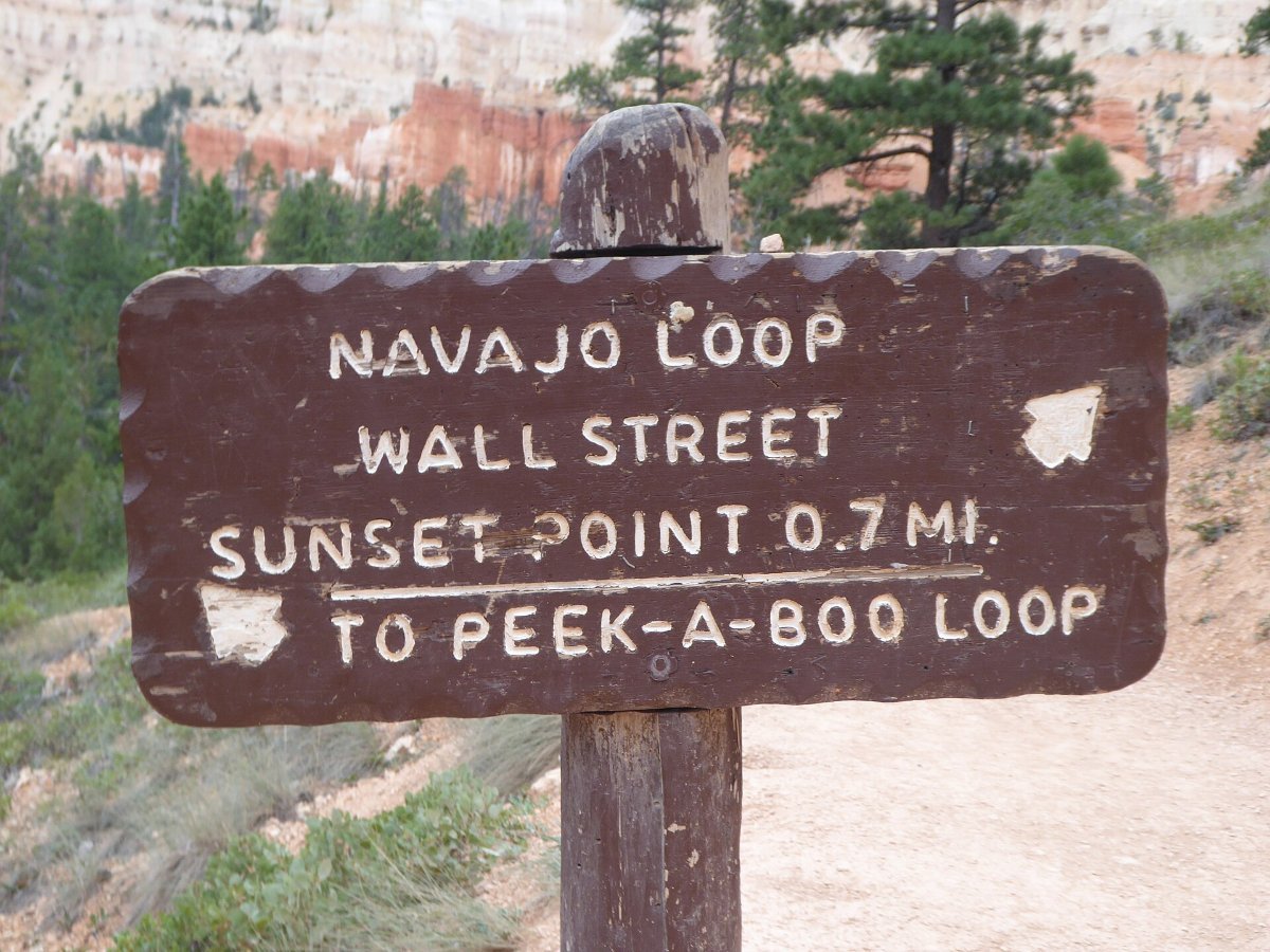 Wall Street on the Navajo Loop trail in Bryce Canyon