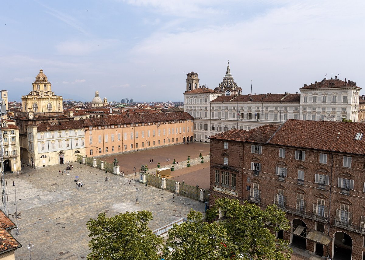 Piazza Castello and the Royal Palace in Turin