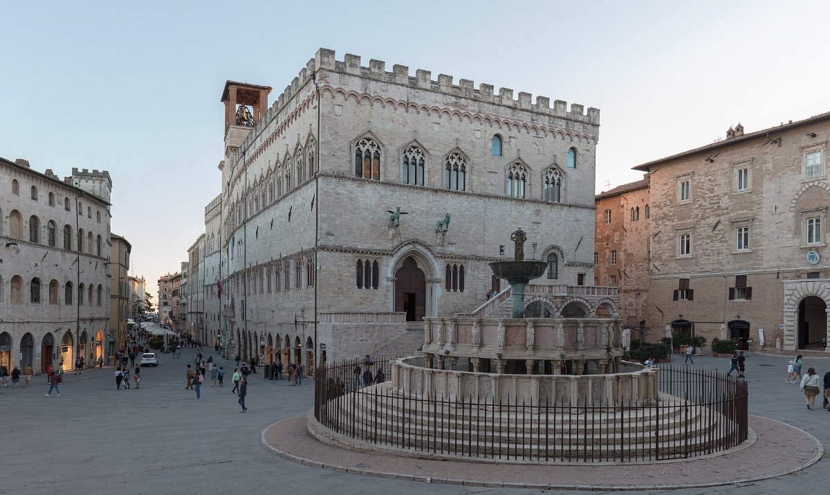Piazza IV Novembre in Perugia, Umbria