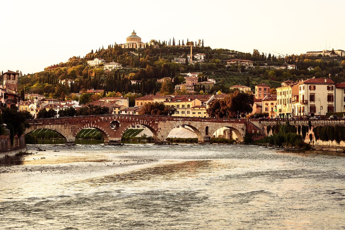 Ponte Pietra over the Adige in Verona