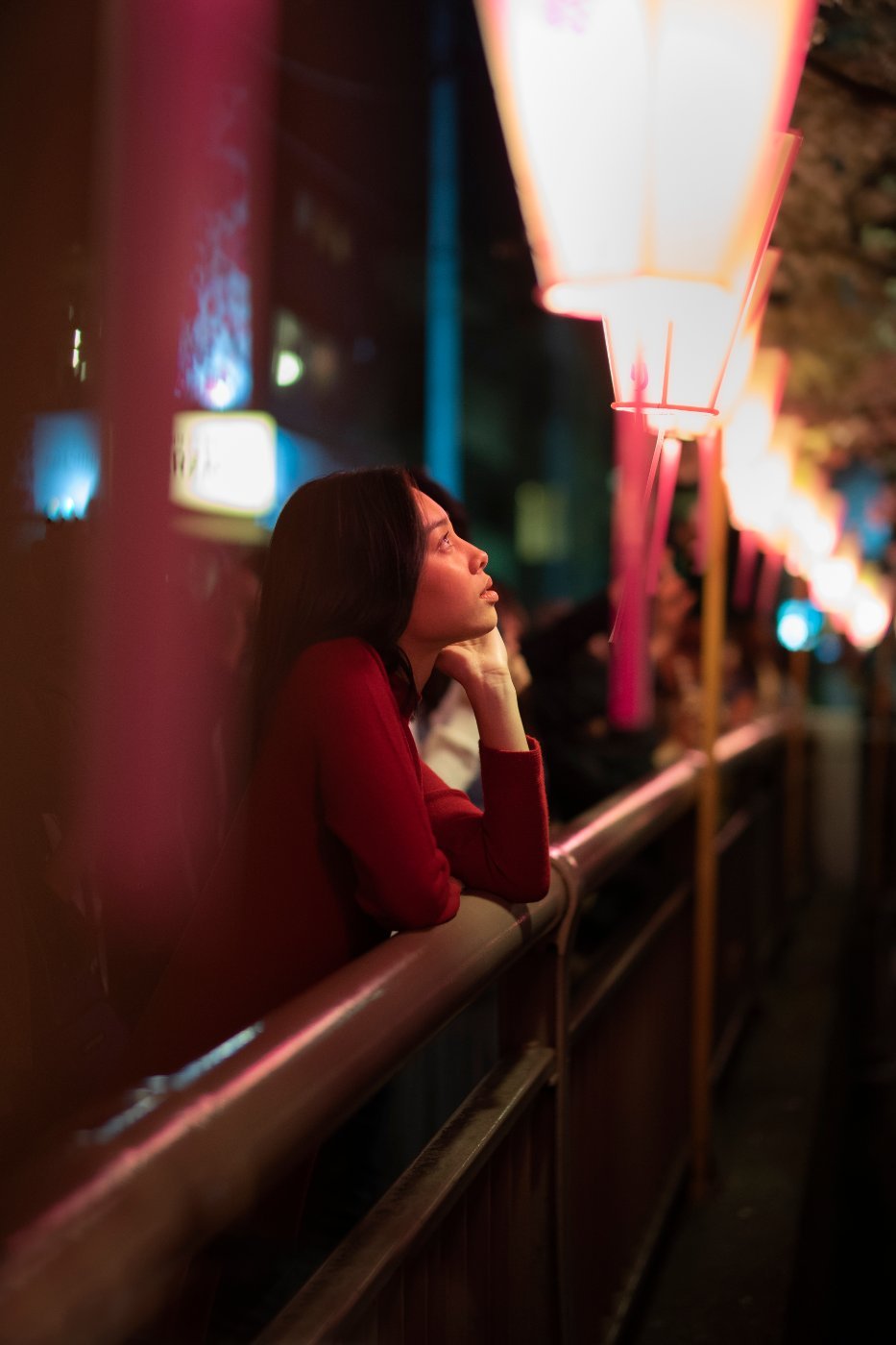 An evening walk through a city that isn't yours yet
