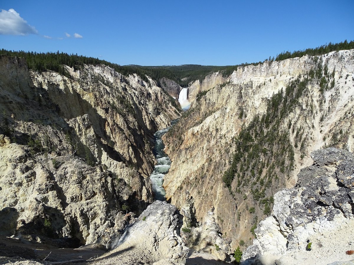 The Lower Falls in the Grand Canyon of the Yellowstone