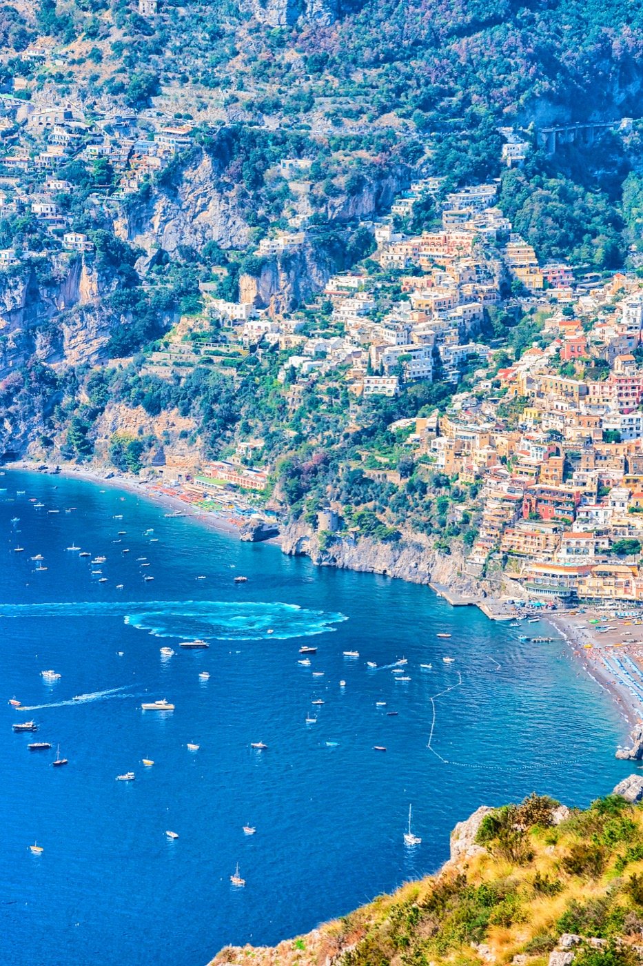 The view along the Path of the Gods above Positano