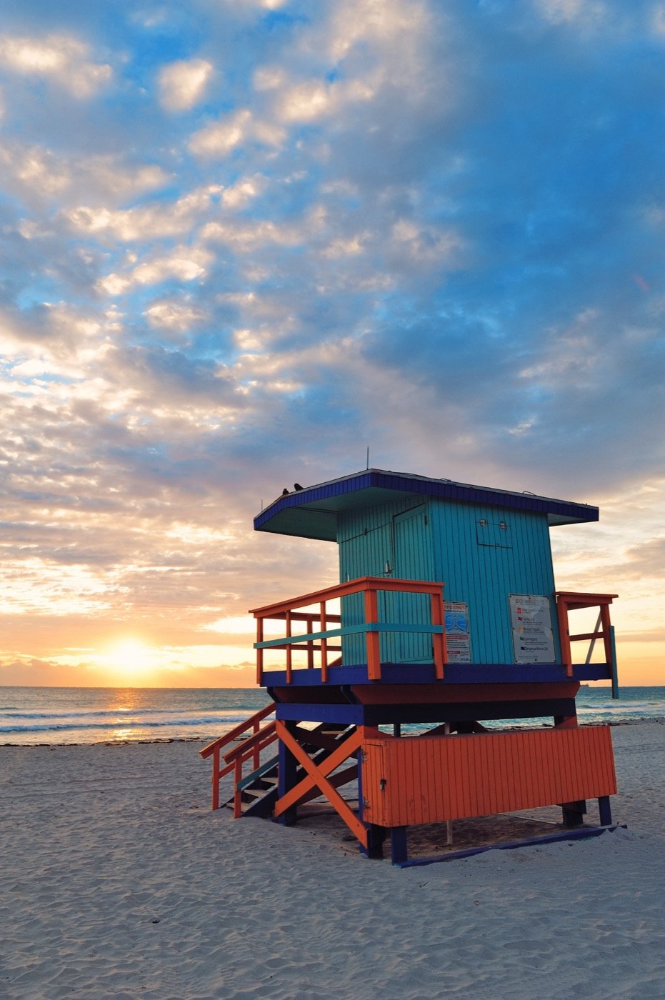 Sunrise over Miami South Beach, Florida