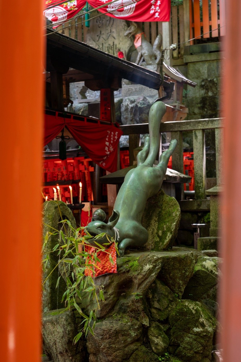 The thousand torii gates at Fushimi Inari Shrine, Kyoto