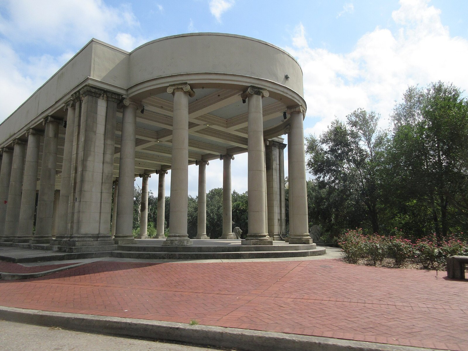 The Peristyle by the lagoon in New Orleans City Park