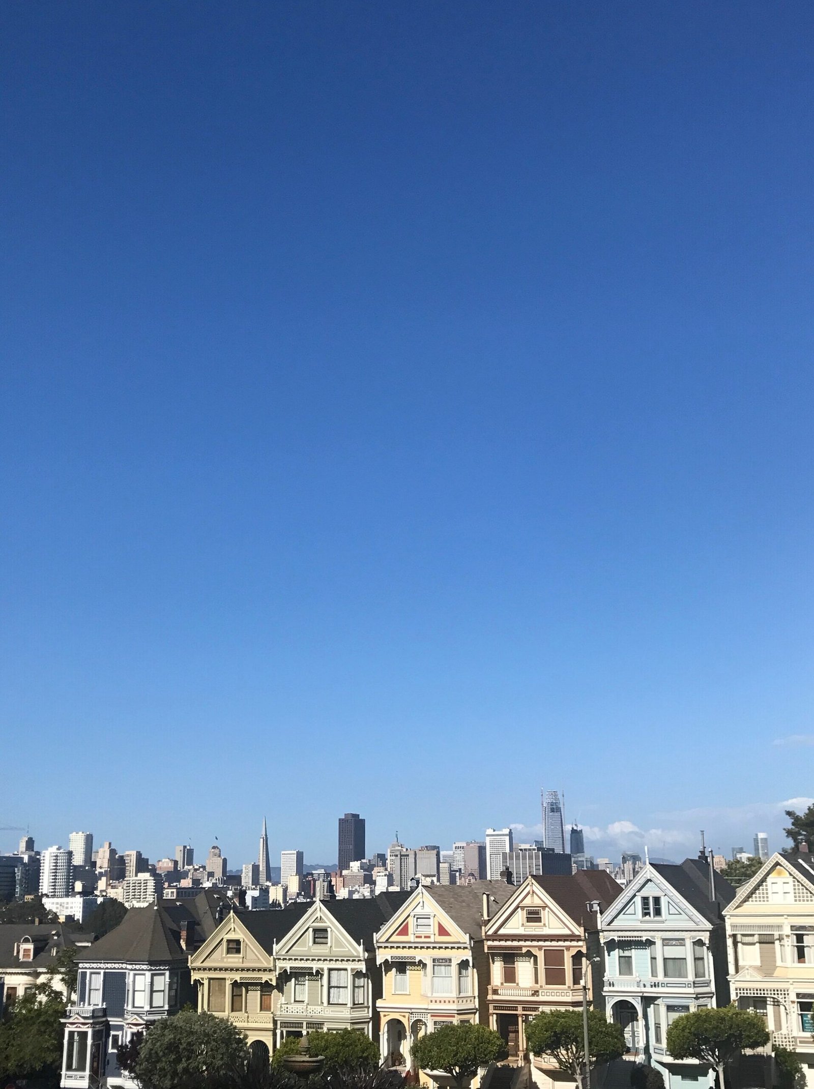 The Painted Ladies Victorian houses at Alamo Square, San Francisco