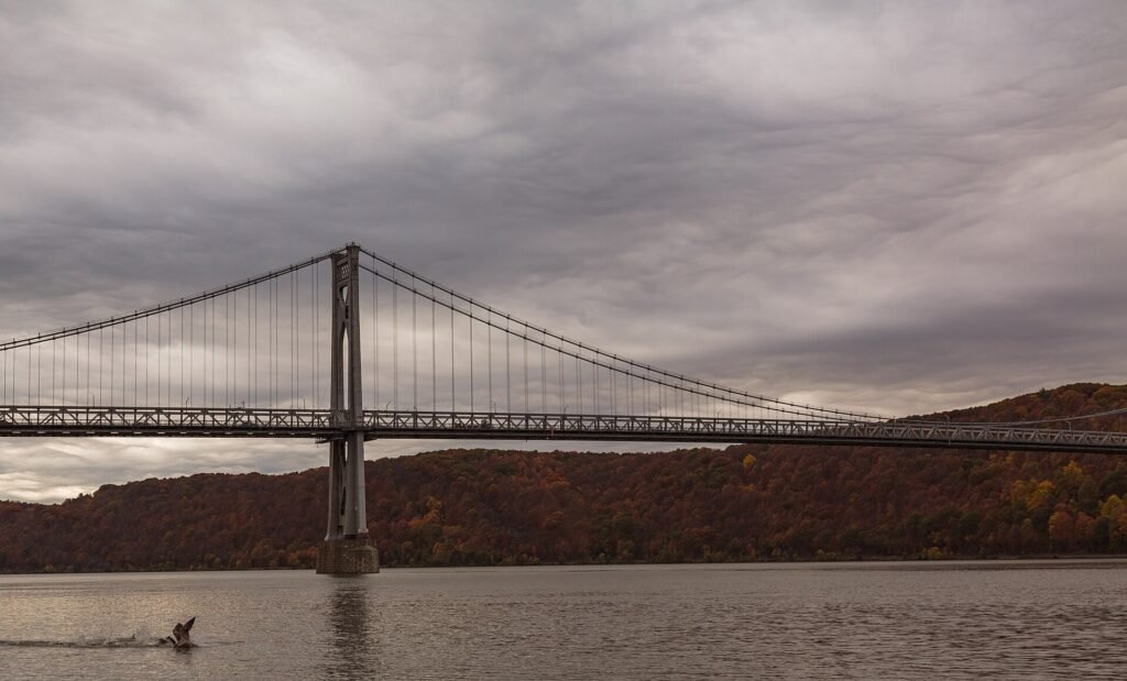 Autumn colour along the Hudson River Valley north of New York City