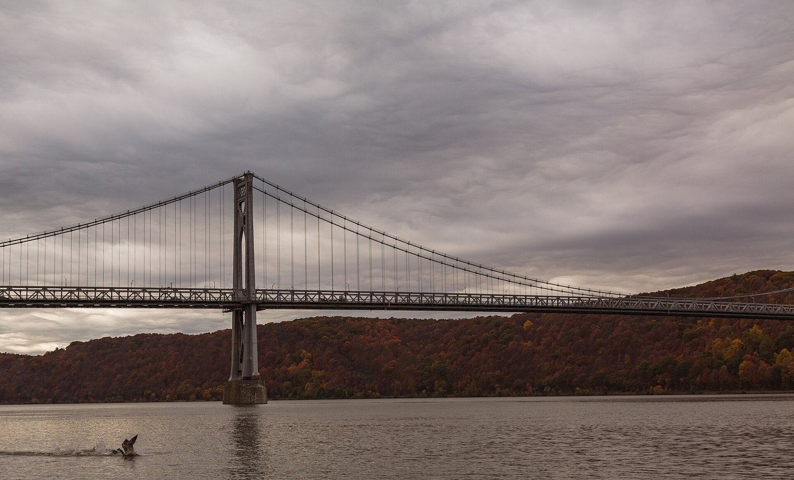 Autumn colour along the Hudson River Valley north of New York City