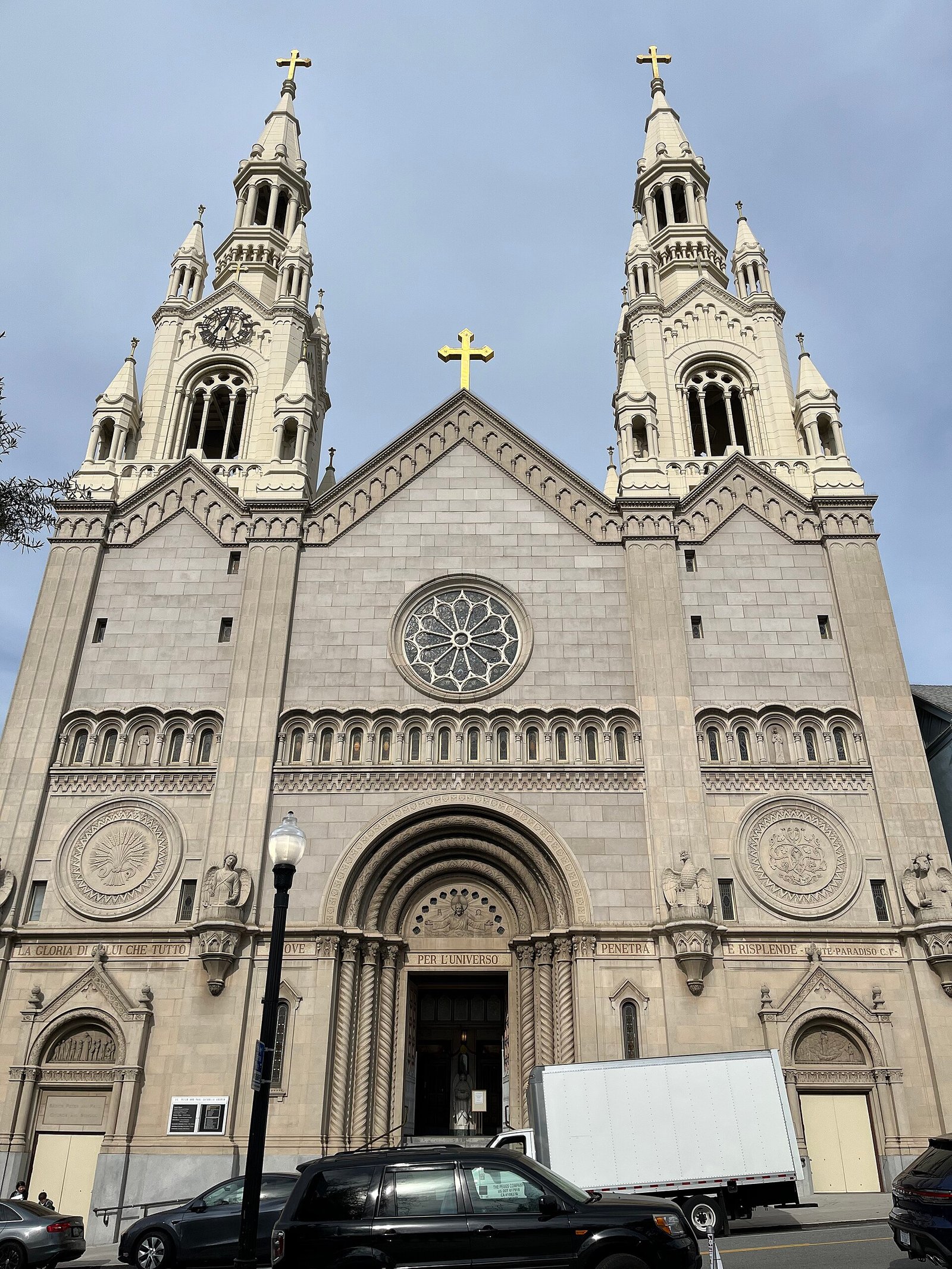 Saints Peter and Paul Church above Washington Square in North Beach