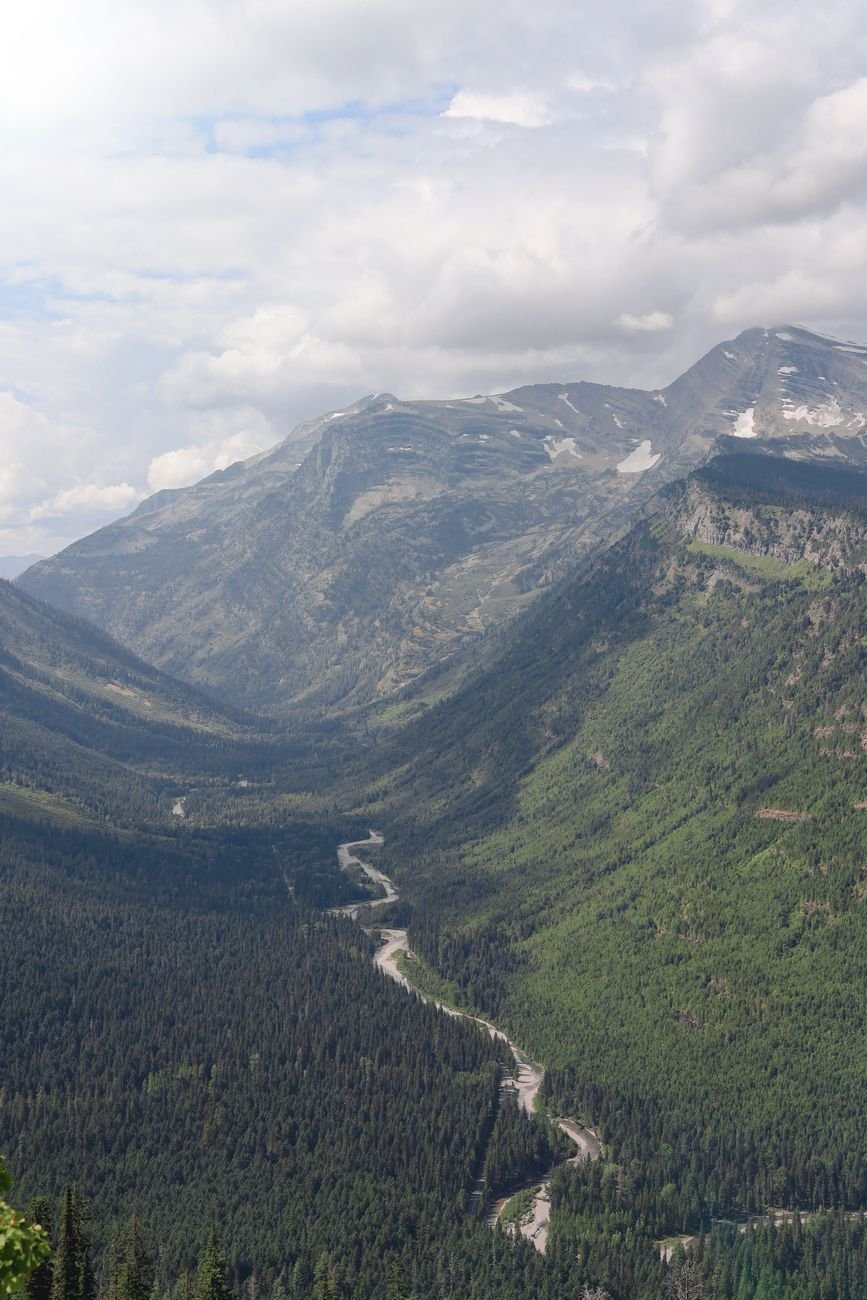 The Going-to-the-Sun Road in Glacier National Park, Montana