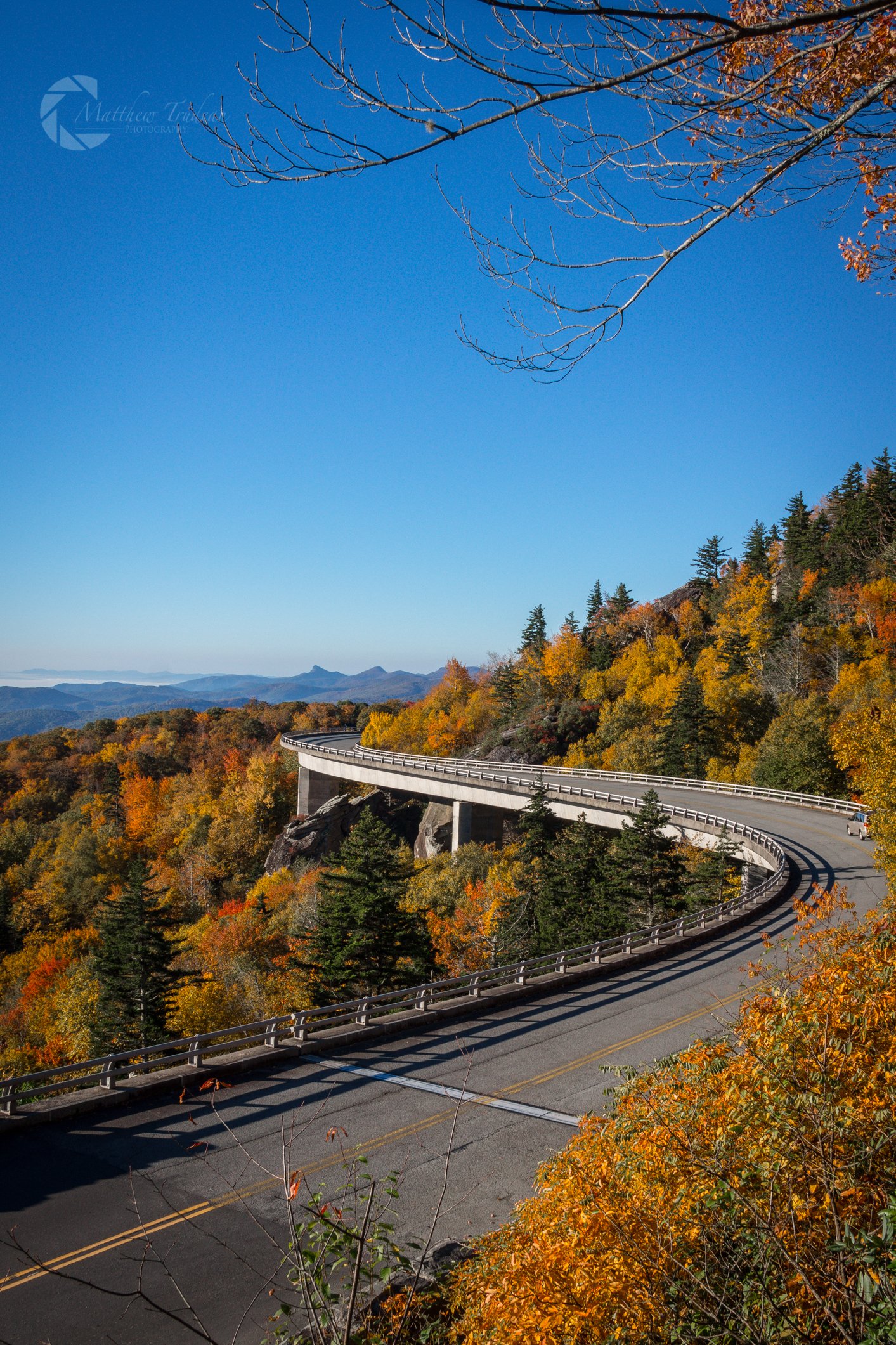 The Linn Cove Viaduct on the Blue Ridge Parkway