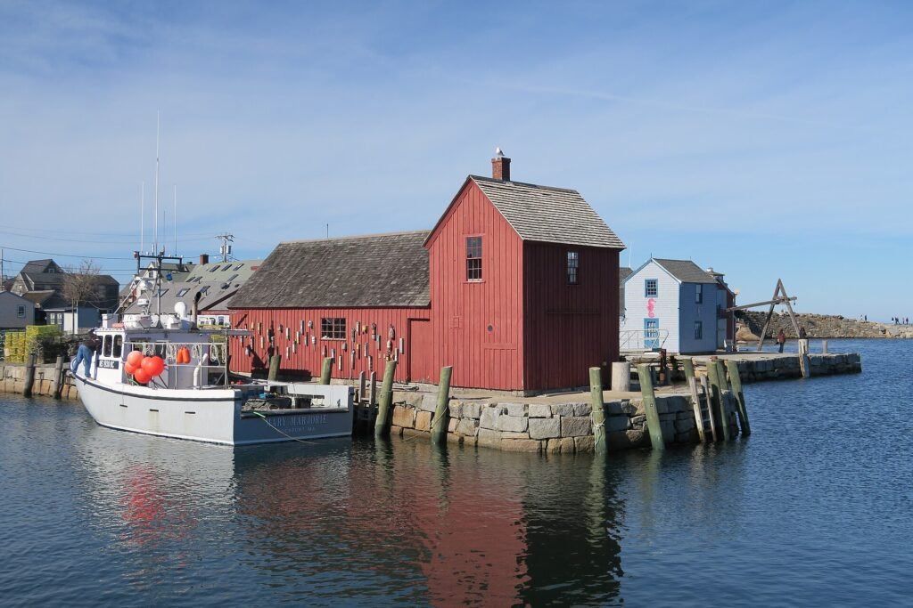The red fishing shack known as Motif No. 1 in Rockport, Massachusetts