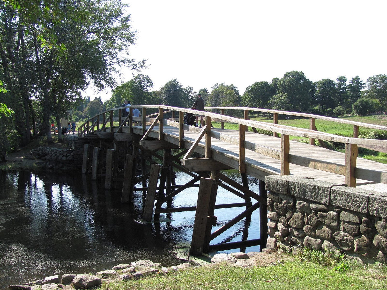 The Old North Bridge over the Concord River in Concord