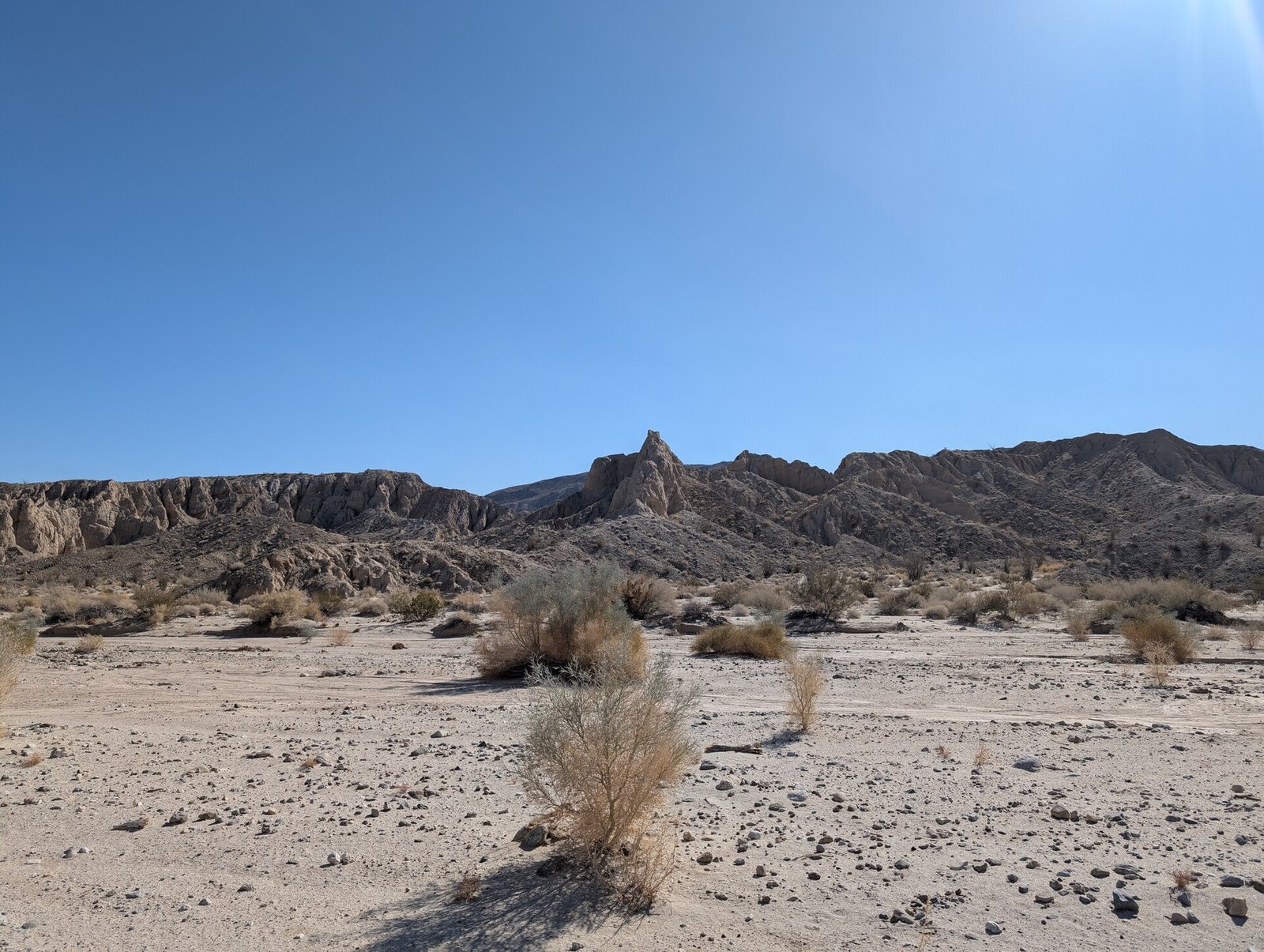 Desert badlands in Anza-Borrego Desert State Park