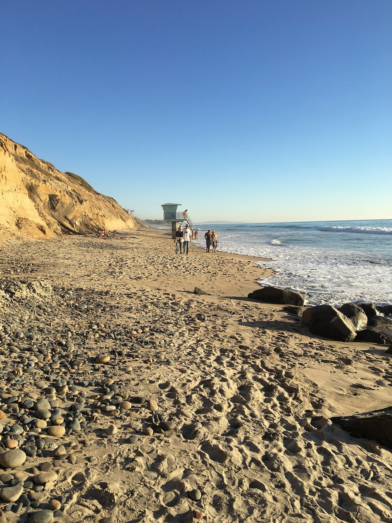 The beach at Carlsbad on the North County coast
