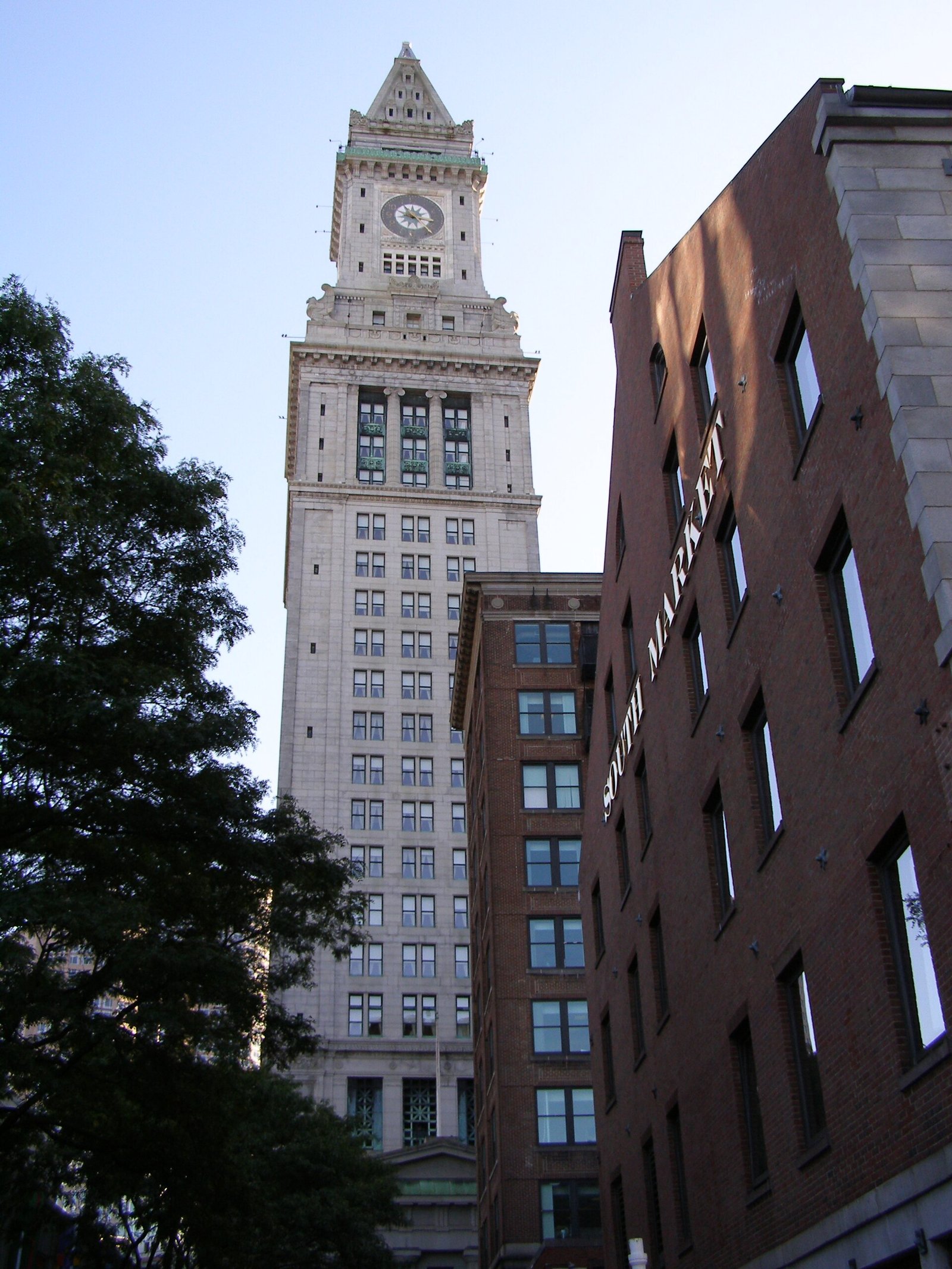 Quincy Market and the Custom House Tower in Boston