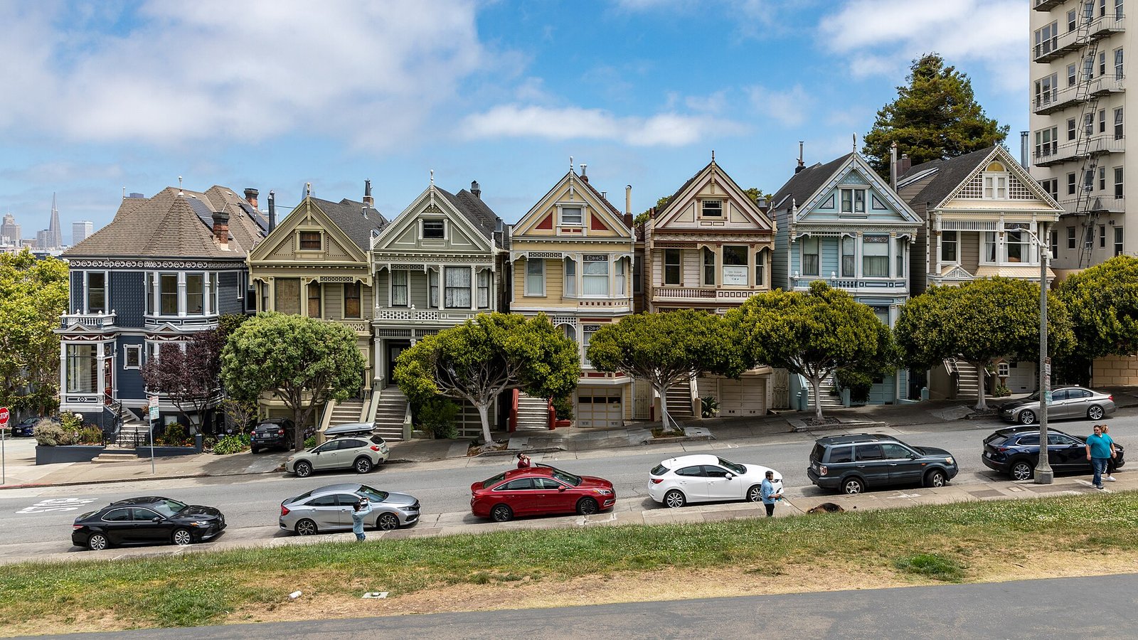 The Painted Ladies row houses in San Francisco