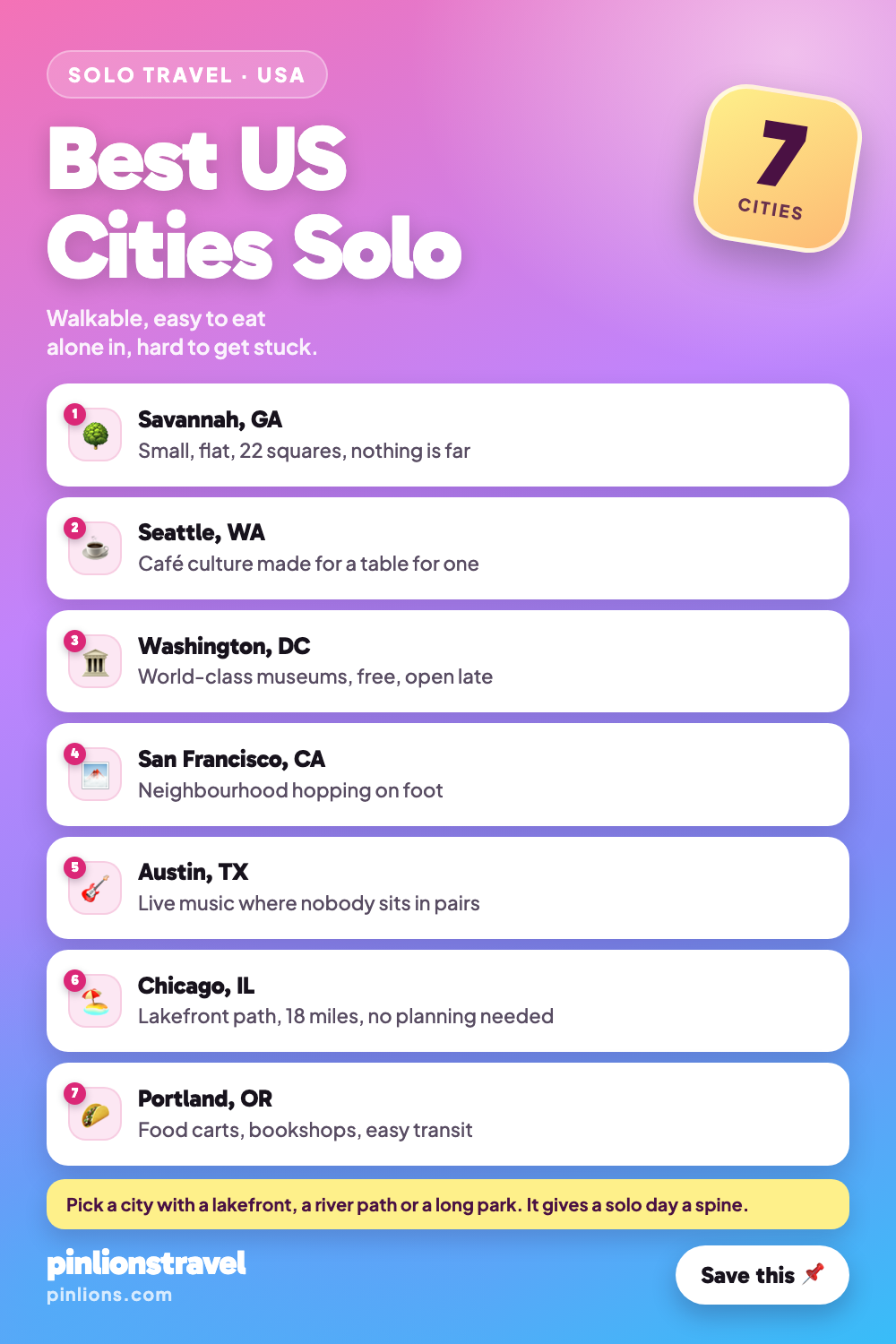 7 Best US Cities for a Solo Weekend Trip