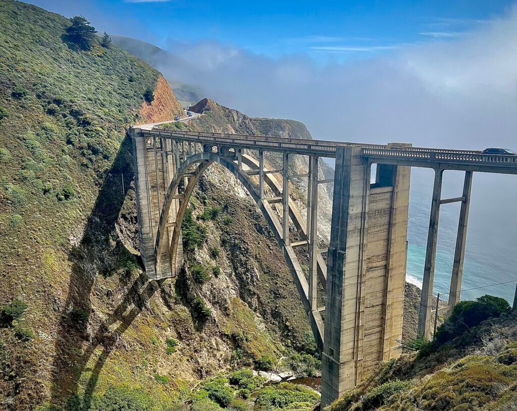 Bixby Creek Bridge on Highway 1 in Big Sur, California