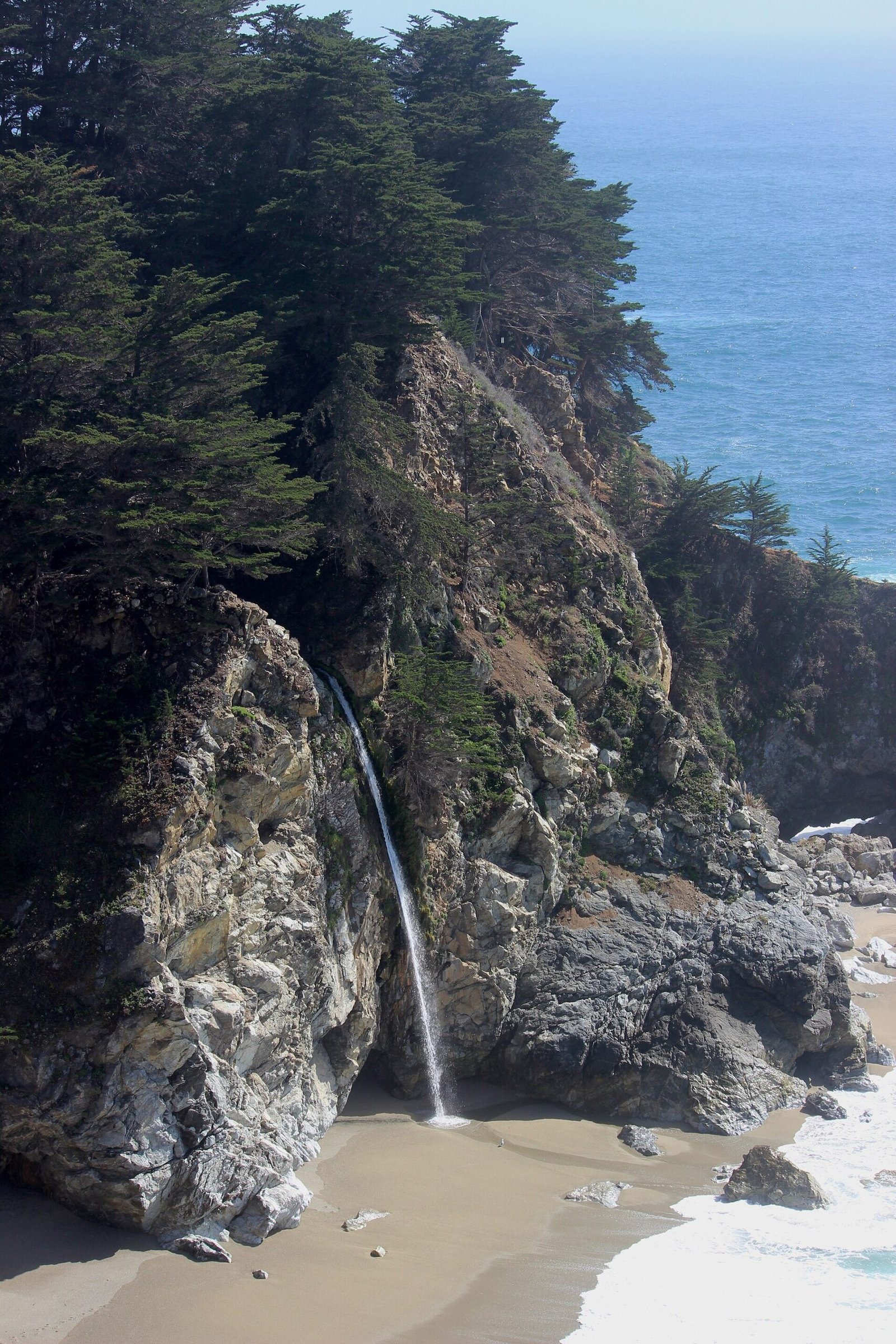 McWay Falls dropping onto the beach in Julia Pfeiffer Burns State Park, Big Sur