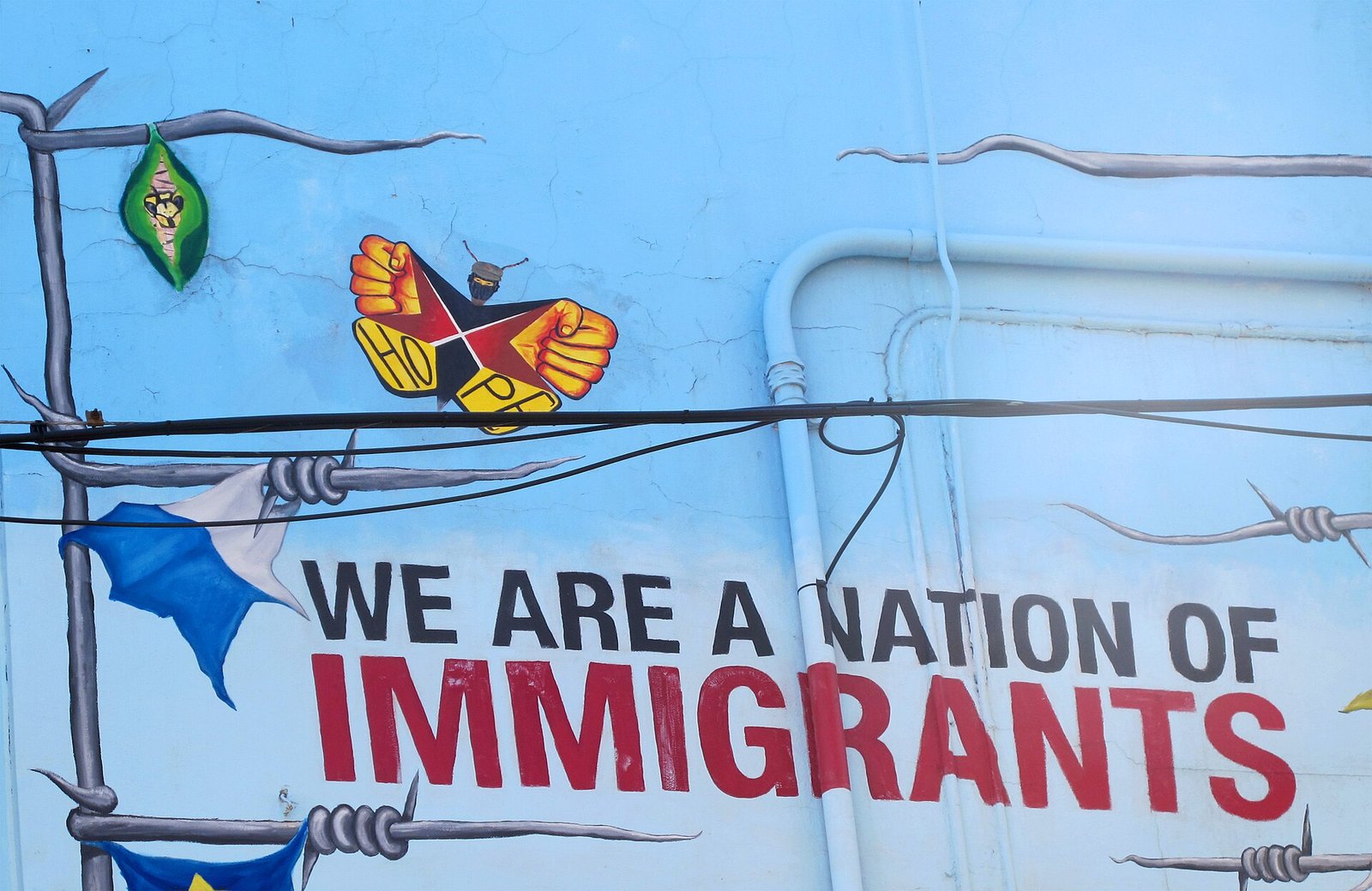 A colorful mural on a building in Pilsen, Chicago