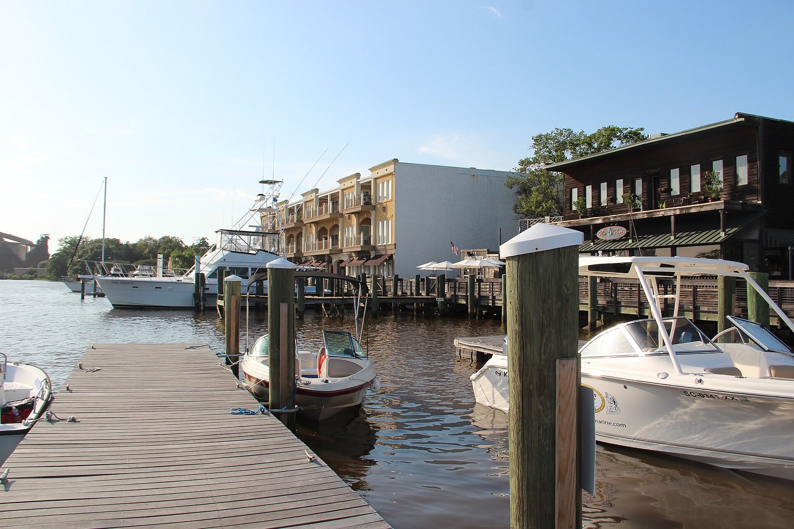 Boats in the harbor at Georgetown, South Carolina