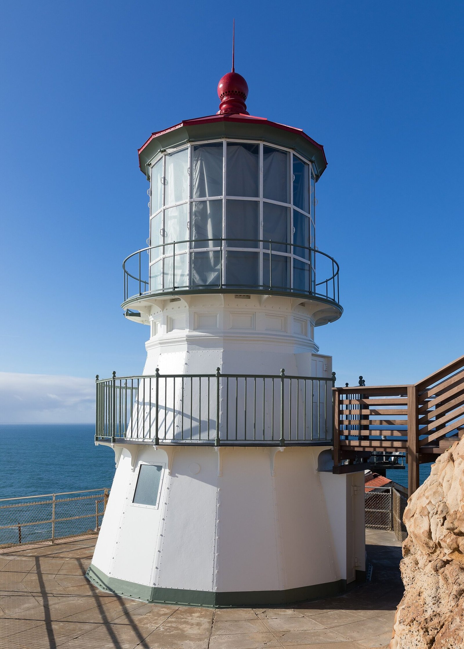 The Point Reyes Lighthouse on the cliffs above the Pacific