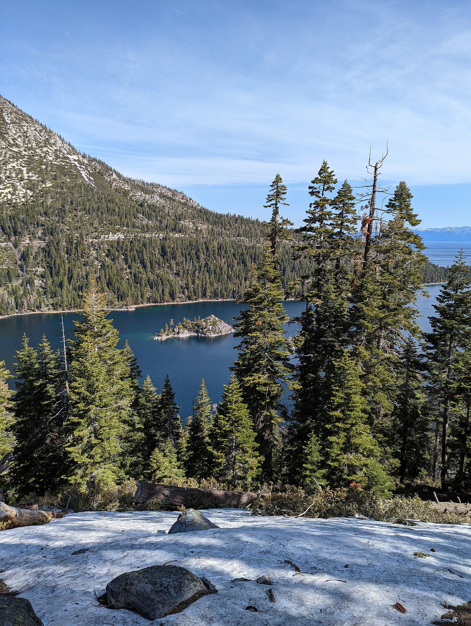 Emerald Bay on the shore of Lake Tahoe