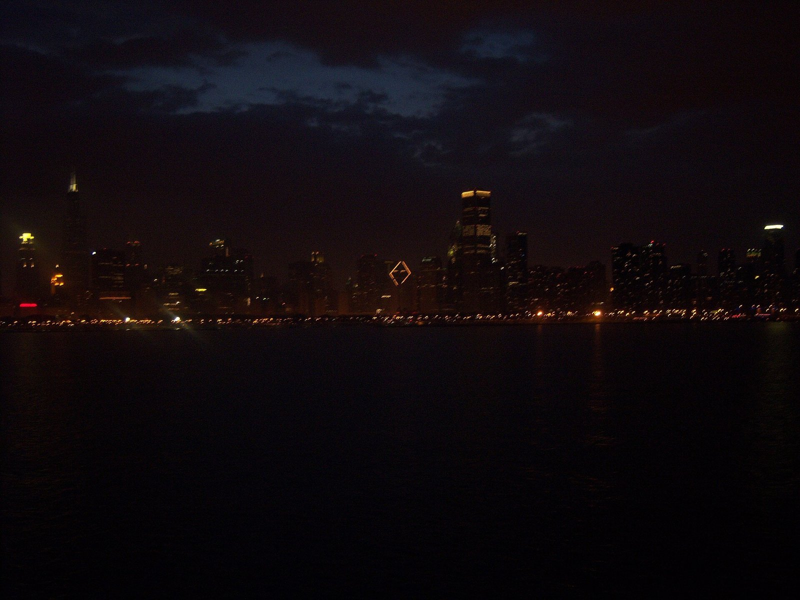 The Chicago skyline seen from the lakefront