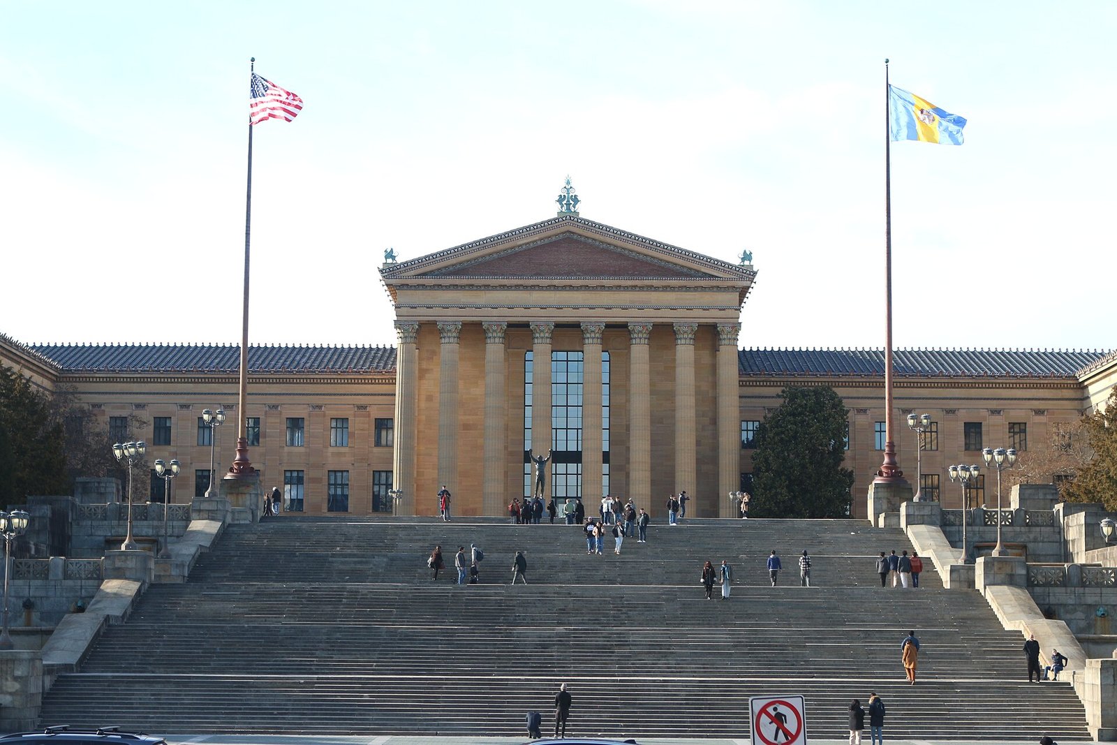 The Rocky Steps up to the Philadelphia Museum of Art
