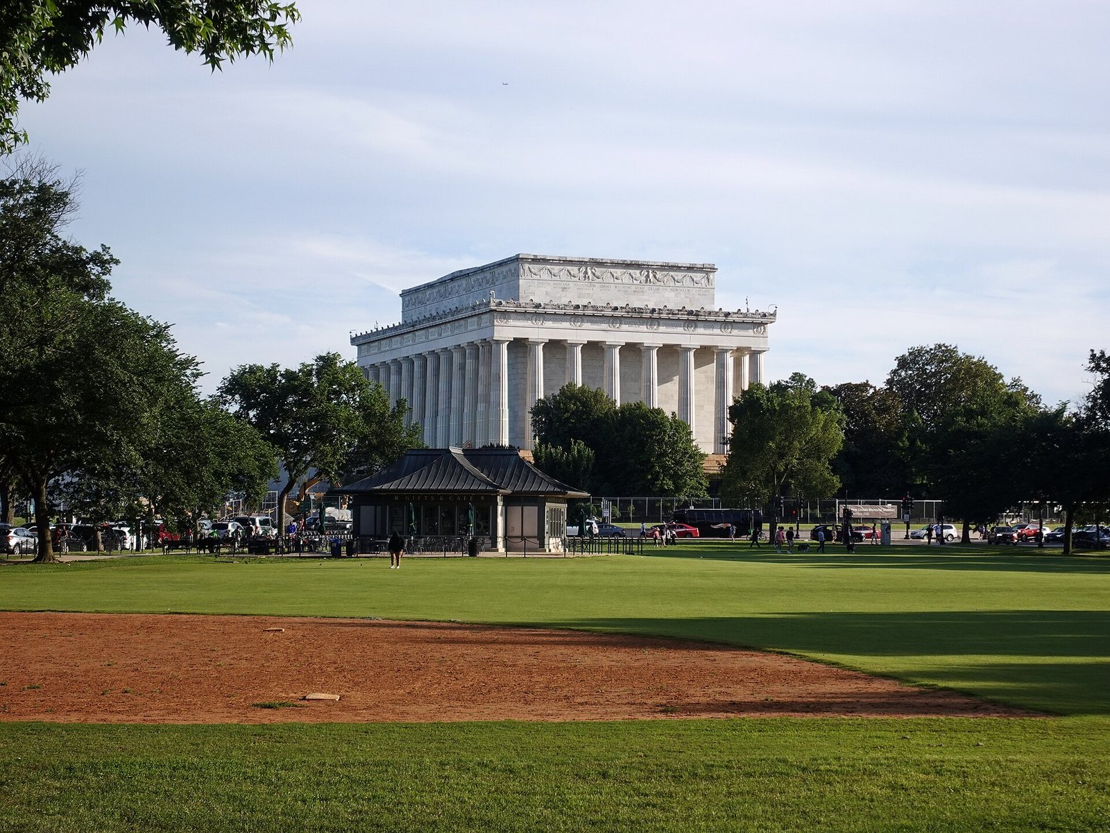 The Lincoln Memorial at the west end of the National Mall