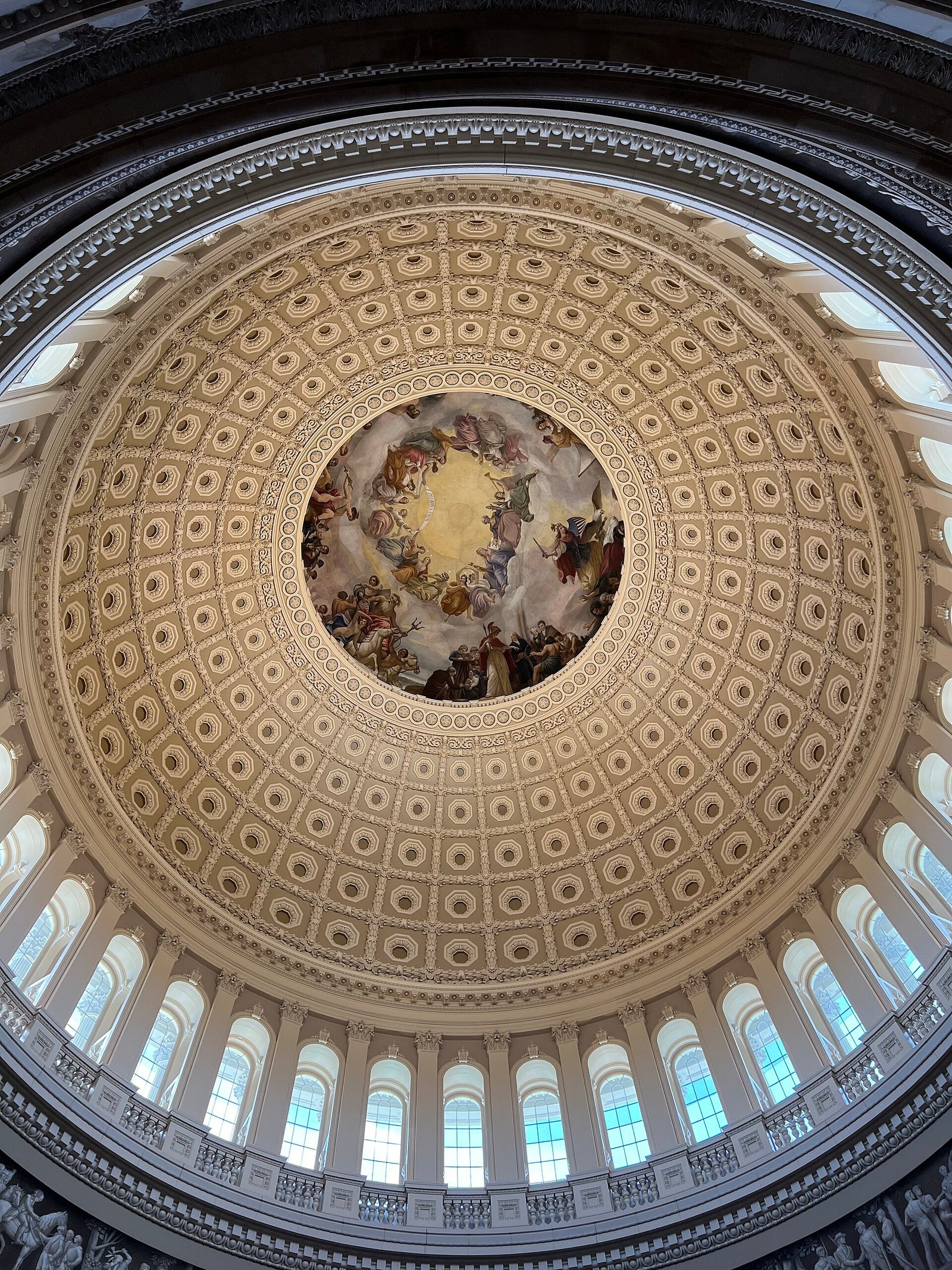 The Rotunda inside the US Capitol