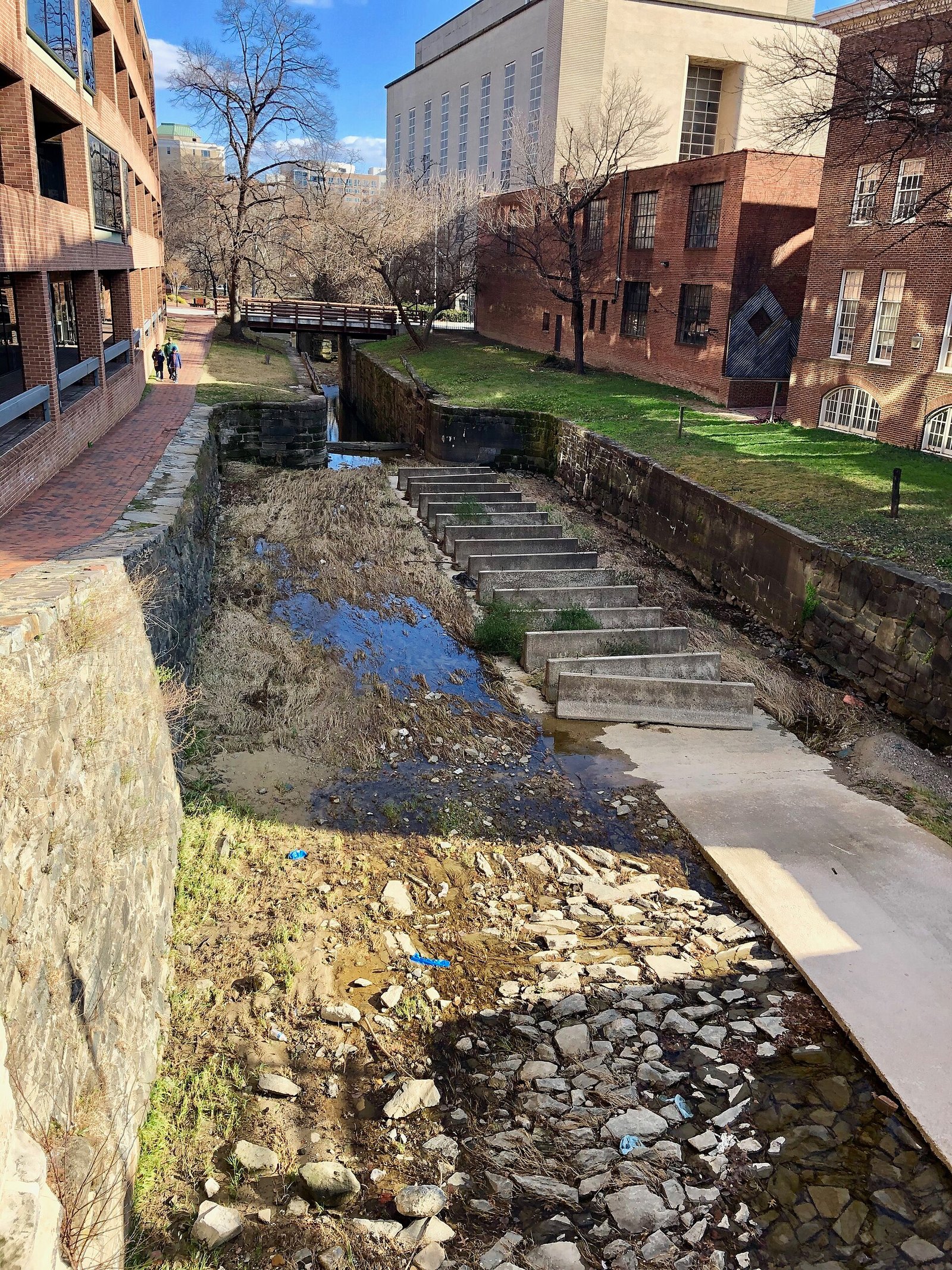 The C&O Canal running through Georgetown, Washington DC