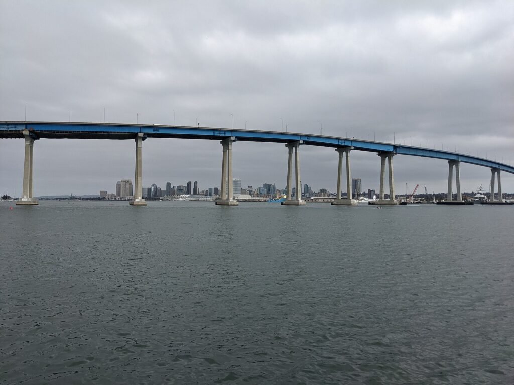 The San Diego skyline across the bay from Coronado