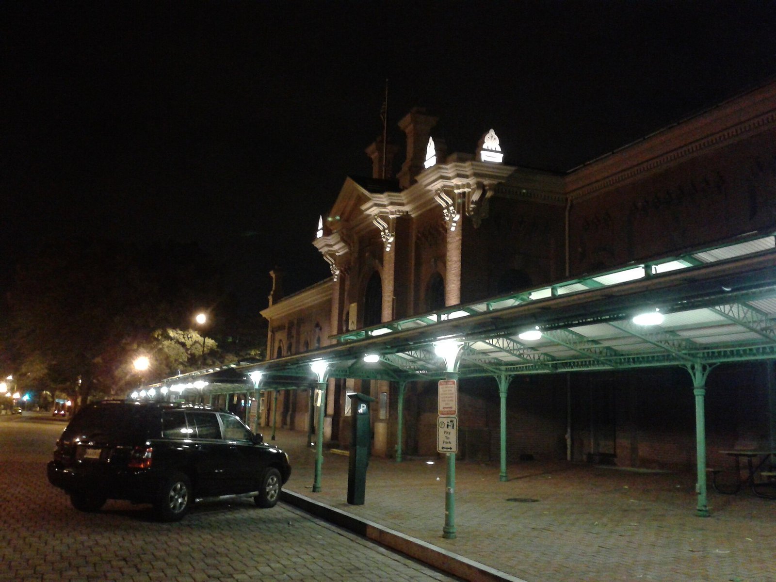 Eastern Market on Capitol Hill at night