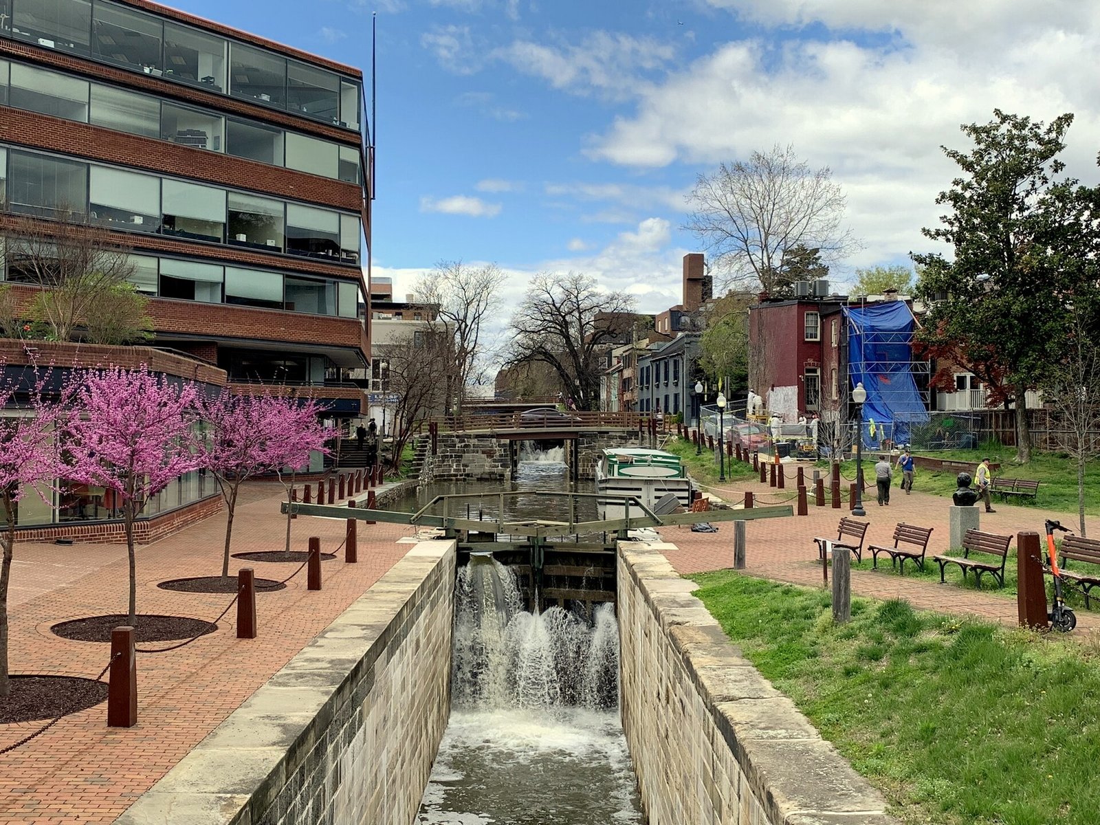 A lock on the C&O Canal in Georgetown, Washington DC