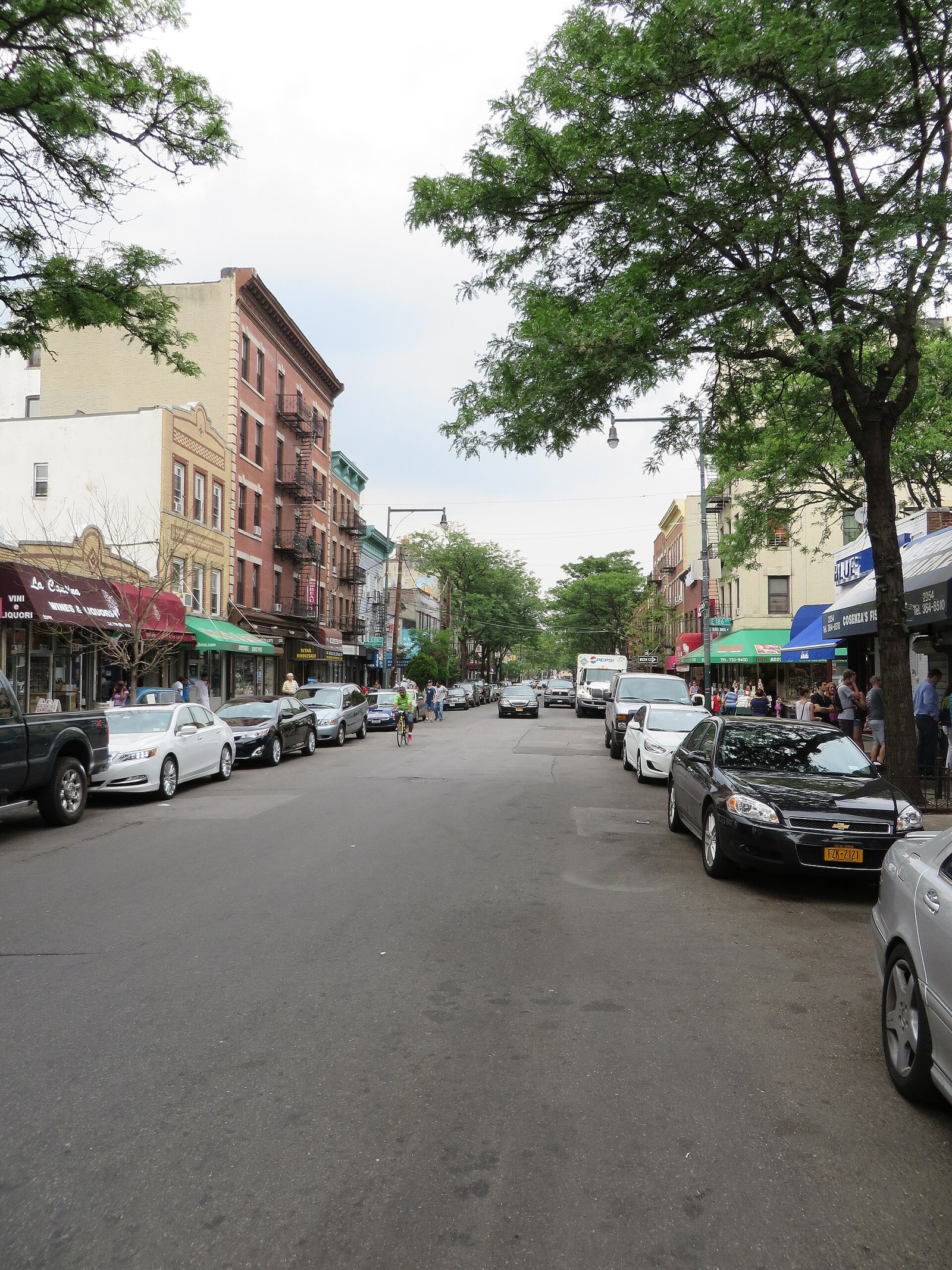 Arthur Avenue in the Belmont section of the Bronx